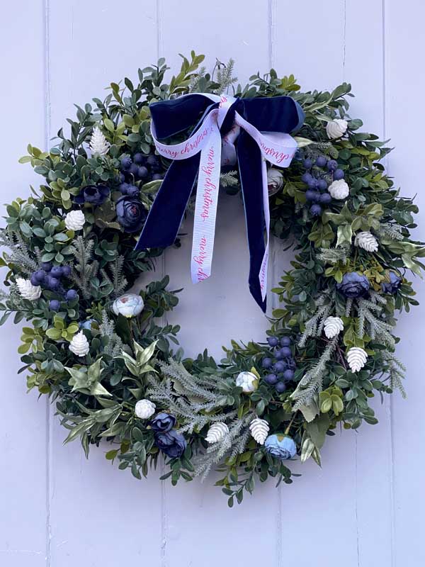 BLUE CHRISTMAS WREATH KIT