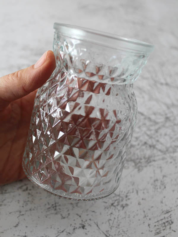 small glass vase