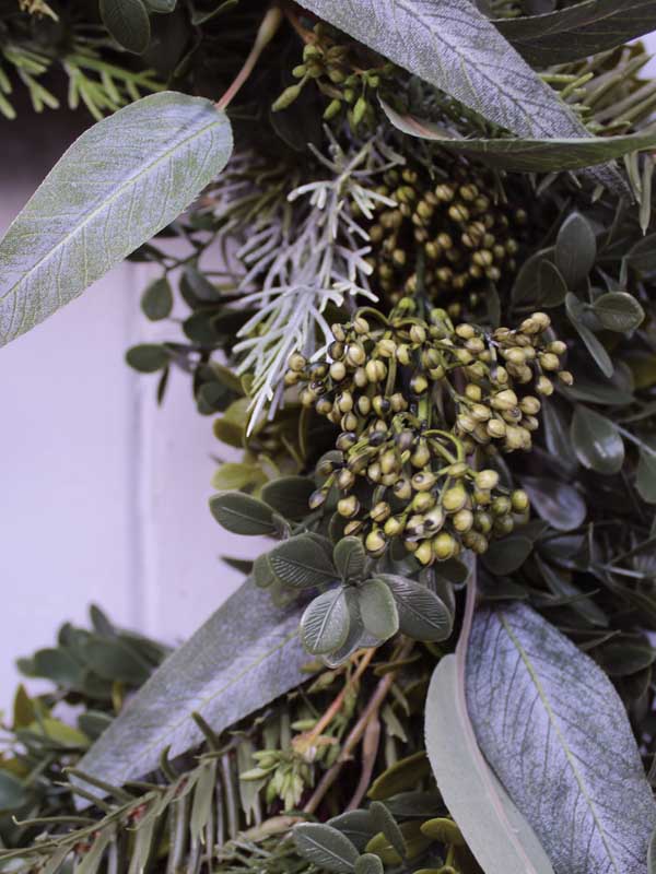 natural christmas wreath