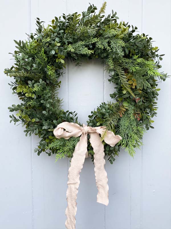 
                  
                    nude ribbon wreath
                  
                