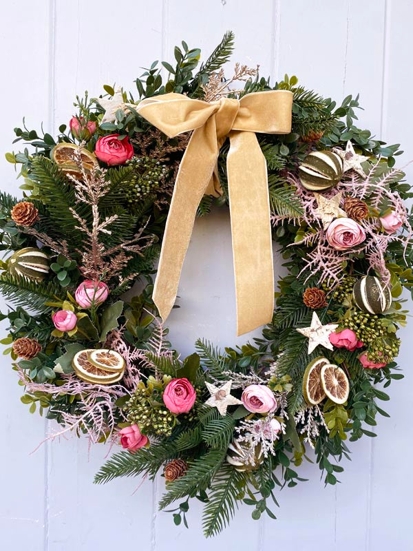 PINK CHRISTMAS WREATH KIT