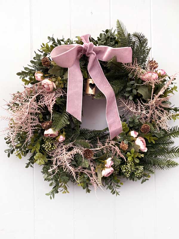 PINK WINTER WREATH