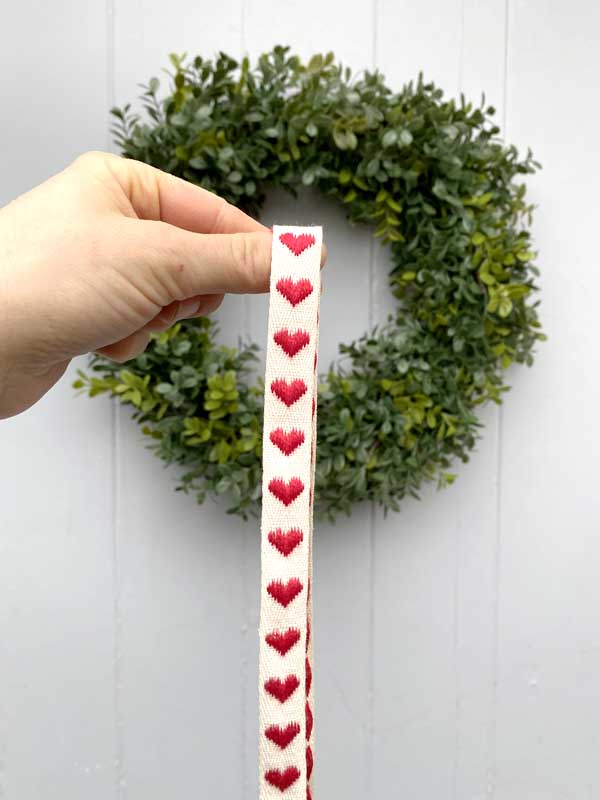 red heart ribbon