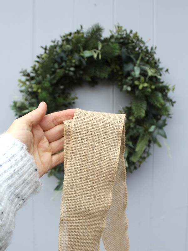 WIDE HESSIAN RIBBON