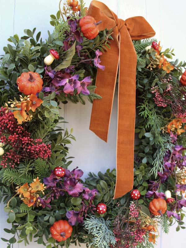 artificial autumn wreath kit