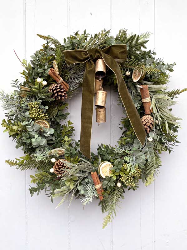 natural christmas wreath