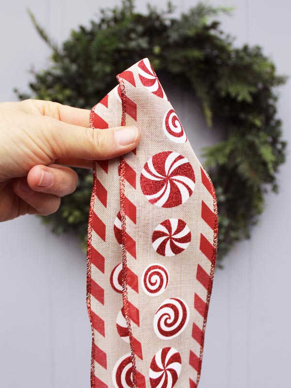 wired christmas ribbon