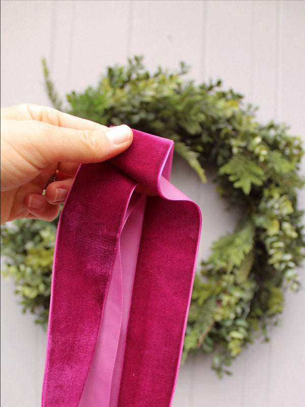 MAGENTA VELVET RIBBON