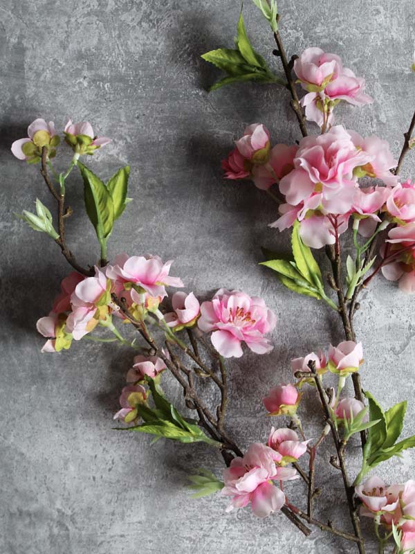 artificial pink cherry blossom for wreaths