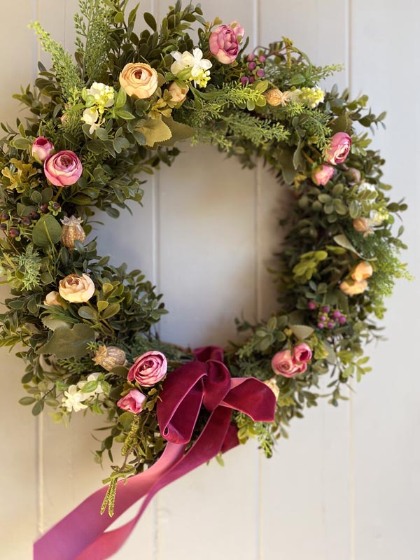 
                  
                    faux summer wreath
                  
                