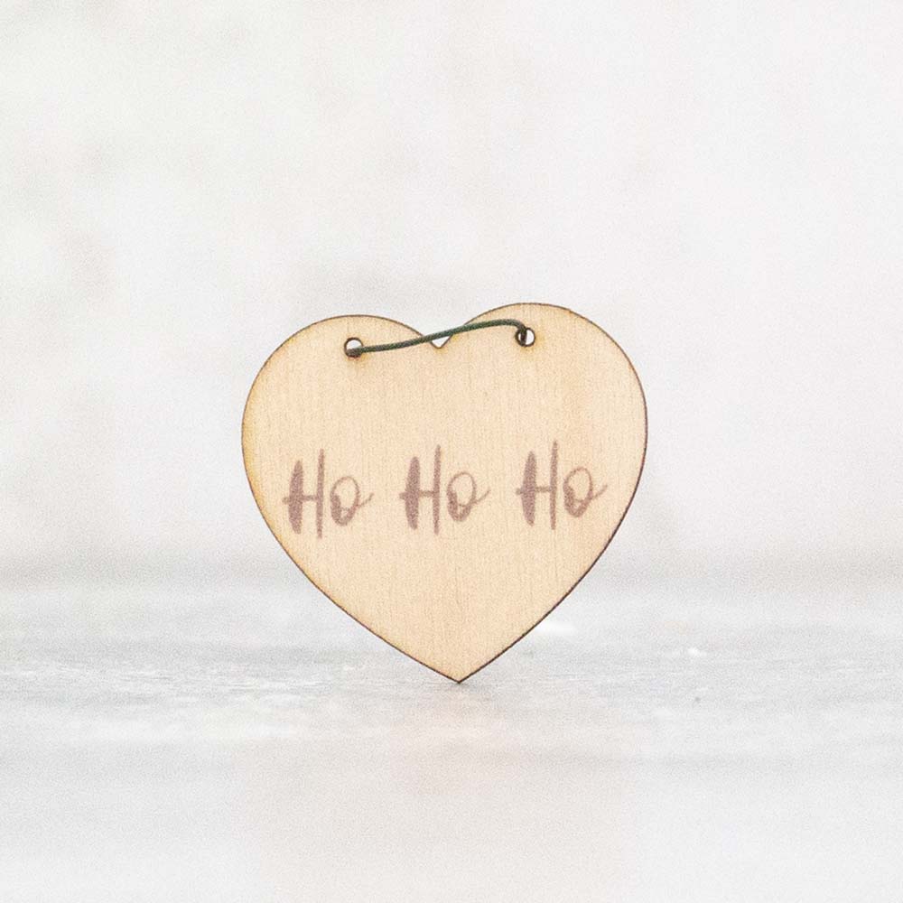 
                  
                    'ho ho ho' wooden heart
                  
                